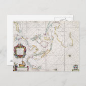 KARTE: OSTINDIEN, 1670 POSTKARTE (Vorne/Hinten)