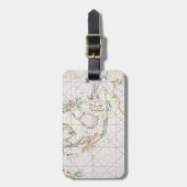 KARTE: OSTinseln, 1670 Gepäckanhänger (Vorderseite vertikal)