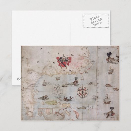 Karte Ostnordamerikas (Vorne/Hinten)