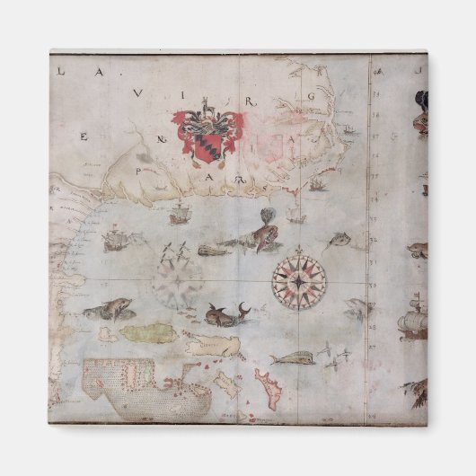 Karte Ostnordamerikas Magnet (Vorne)