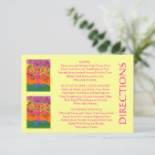 Karte "Out-of-Town Guest DIRECTIONS" (kleines Rec. (Stehend Vorderseite)