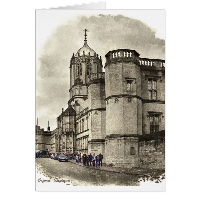 Karte Oxfords, England (Vorne)