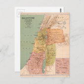 Karte Palästinas in der Zeit Christi (bis 70 n. Ch (Vorne/Hinten)