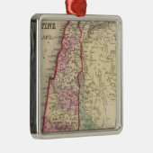 Karte Palästinas, Jerusalem durch Mitchell Silbernes Ornament (Rechts)