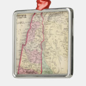 Karte Palästinas, Jerusalem durch Mitchell Silbernes Ornament (Links)