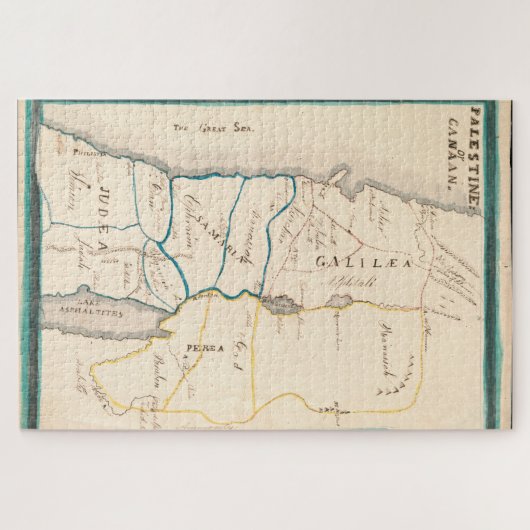 Karte Palästinas oder Kanadas Puzzle (Horizontal)