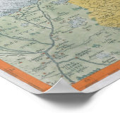 Karte Palästinas Poster (Ecke)