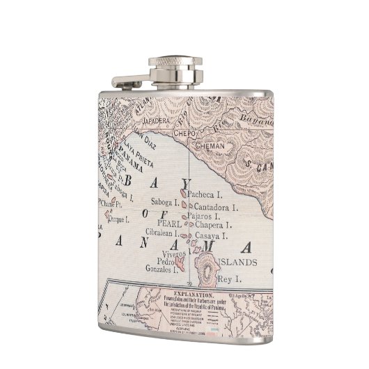 KARTE: PANAMA, 1907 FLACHMANN (Links)