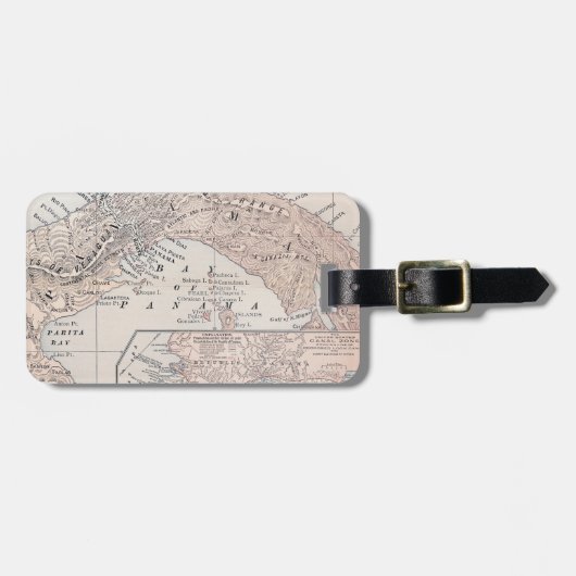 KARTE: PANAMA, 1907 GEPÄCKANHÄNGER (Vorderseite horizontal)