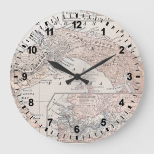 KARTE: PANAMA, 1907 GROßE WANDUHR