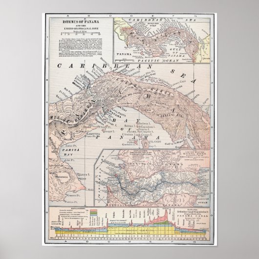 KARTE: PANAMA, 1907 POSTER (Vorne)