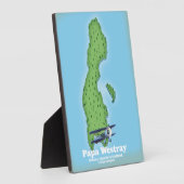 Karte Papa Westray Scotland. Fotoplatte (Seite)