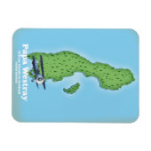 Karte Papa Westray Scotland. Magnet (Horizontal)