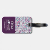 Karte Paris Frankreich Gepäckanhänger (Rückseite horizontal)