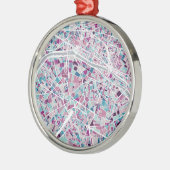 Karte Paris Frankreich Ornament Aus Metall (Links)