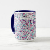 Karte Paris Frankreich Tasse (Vorderseite Links)