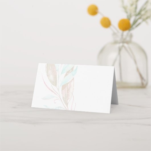 KARTE | Pastel Watercolor Wispy Foliage (Rückseite)
