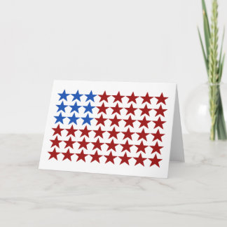 Karte - Patriotische Flaggenstars