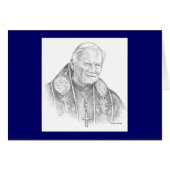 Karte Pauls McGehee "Papst Johannes Paul II." (Vorderseite (Horizontal))