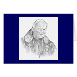 Karte Pauls McGehee "Papst Johannes Paul II."