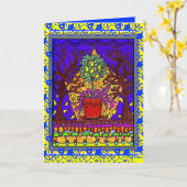 KARTE "PEAR TREE" (Gelbe Blume)