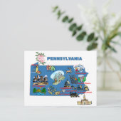 Karte Pennsylvania (Stehend Vorderseite)