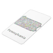 Karte Pennsylvania Magnet (Linke Seite)