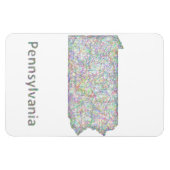 Karte Pennsylvania Magnet (Horizontal)
