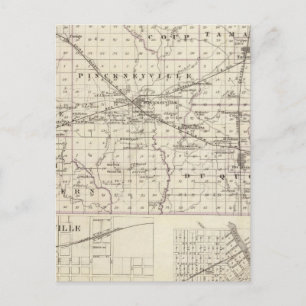 Karte Perry Landkreis, Nashville und Carmi