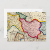 Karte Persiens, Türkei in Asien Afghanistan (Vorne/Hinten)