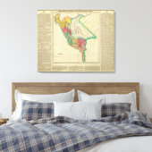 Karte Perus Leinwanddruck (Insitu (Schlafzimmer))