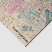 Karte Philadelphias, Pennsylvania Seidenpapier (Ausschnitt)