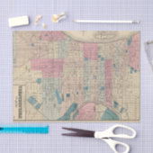 Karte Philadelphias, Pennsylvania Seidenpapier (Handwerk)