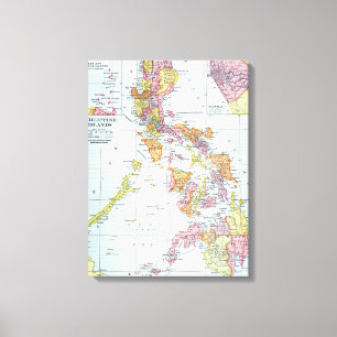 KARTE: PHILIPPINES, 1905 LEINWANDDRUCK