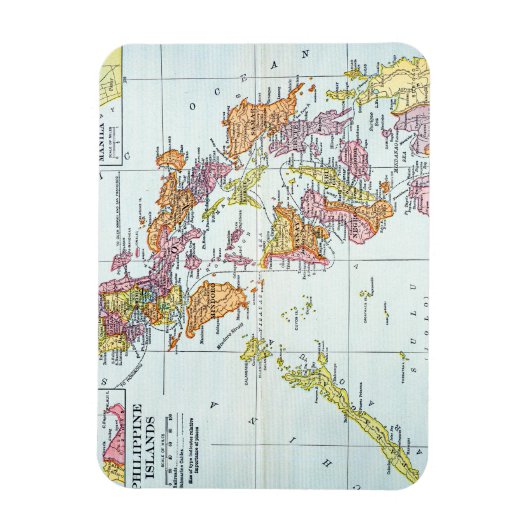KARTE: PHILIPPINES, 1905 MAGNET (Vertikal)