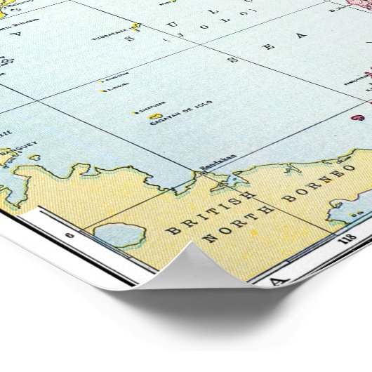 KARTE: PHILIPPINES, 1905 POSTER (Ecke)