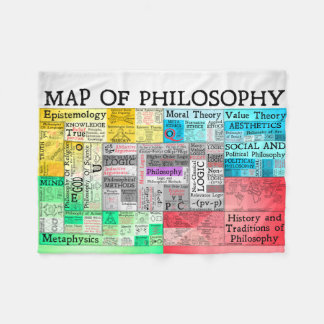 Karte Philosophie-der kleinen Fleece-Decke Fleecedecke