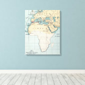 KARTE: PHOENIKANISCHES EMPIRE LEINWANDDRUCK (Insitu (Holzboden))