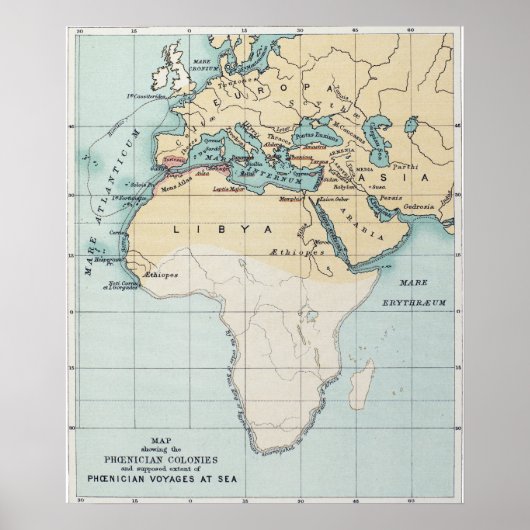 KARTE: PHOENIKANISCHES EMPIRE POSTER (Vorne)