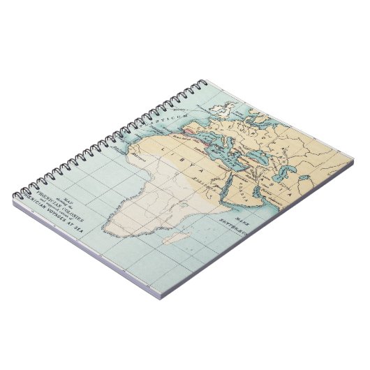 KARTE: PHÖNIZISCHES REICH NOTIZBLOCK (Linke Seite)