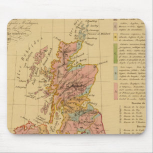 Karte physikalisch und mineralogisch mousepad