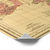 Karte physikalisch und mineralogisch poster (Ecke)