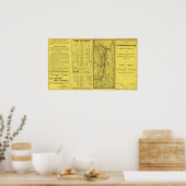 Karte Pittsburgh und Western Railway Poster (Küche)