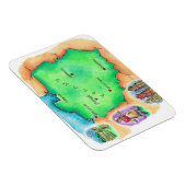 Karte Polens Magnet (Rechte Seite)