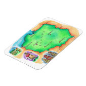 Karte Polens Magnet (Linke Seite)