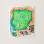 Karte Polens Puzzle (Vertikal)