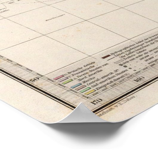 Karte Polynesiens Poster (Ecke)