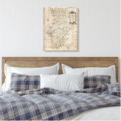 Karte Portugals Leinwanddruck (Insitu (Schlafzimmer))
