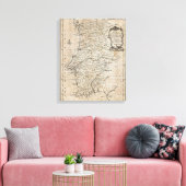 Karte Portugals Leinwanddruck (Insitu (Wohnzimmer))