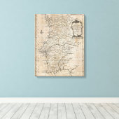 Karte Portugals Leinwanddruck (Insitu (Holzboden))